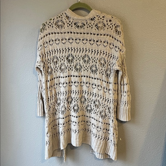Lucky brand crochet cardigan size L - Picture 2 of 10